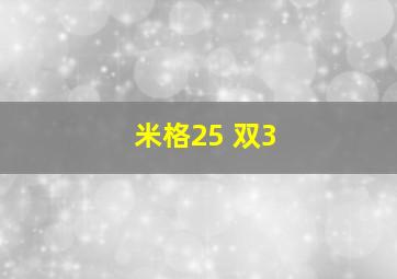 米格25 双3